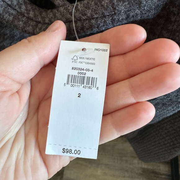 Banana Republic Skirt size 2 (made bigger) black & grey - Picture 2 of 4